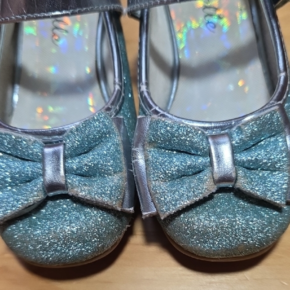 Stelle Glitter Kids Dress Shoes - Pink and Blue - Picture 5 of 11